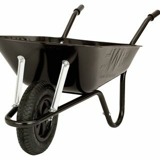 Walsall Wheelbarrows 85L Heavy Duty Builders Barrow - Black