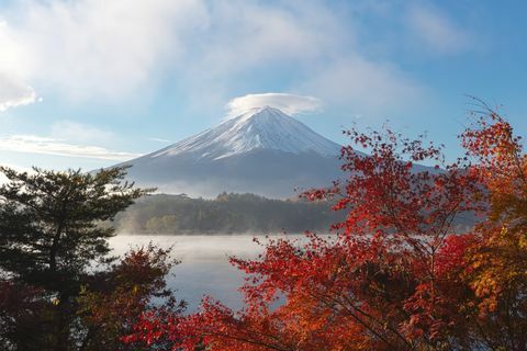Mount Fuji v Japonsku.