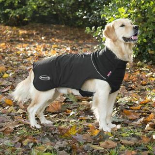Termálny samozahrievací kabát pre psa - čierny