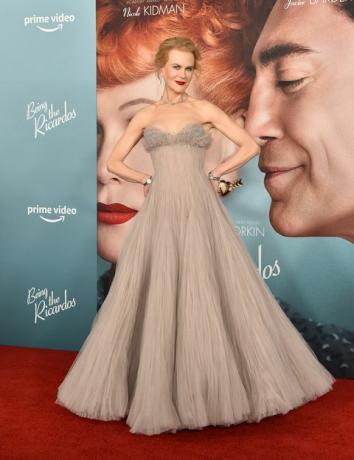 los angeles, kalifornia 6. december nicole kidman sa zúčastňuje los angeles premiéry amazonských štúdií ako Ricardos v múzeu filmov akadémie 6. decembra 2021 v Los Angeles, Kalifornia, fotografia od axellebauer griffinfilmmagic