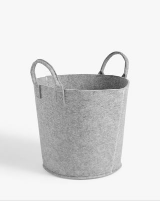 Dom od John Lewis Felt Storage Bucket, tmavošedá