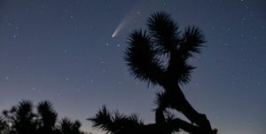 kométa neowise viditeľná v južnej Kalifornii