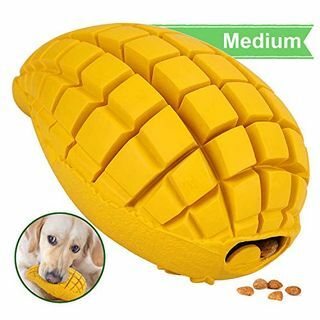 Pet-Fun Medium Mango - Bezpečná zábava Odolná gumová žuvacia hračka pre psov na nudu, prakticky nezničiteľný dávkovač pamlskov, dlhotrvajúce pomalé kŕmenie, odolná hračka na hryzenie pre stredne malých psov