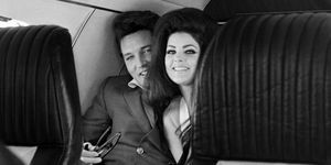 novomanželia, elvis a priscilla presley