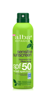 Alba Botanica Suncare Fragrance Clear Clear Spray SPF50 177 ml