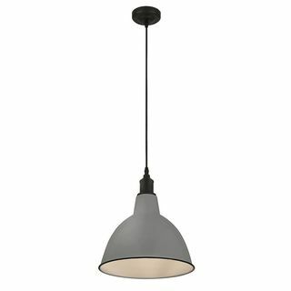 Farmhouse Dome Pendant Light - Grey