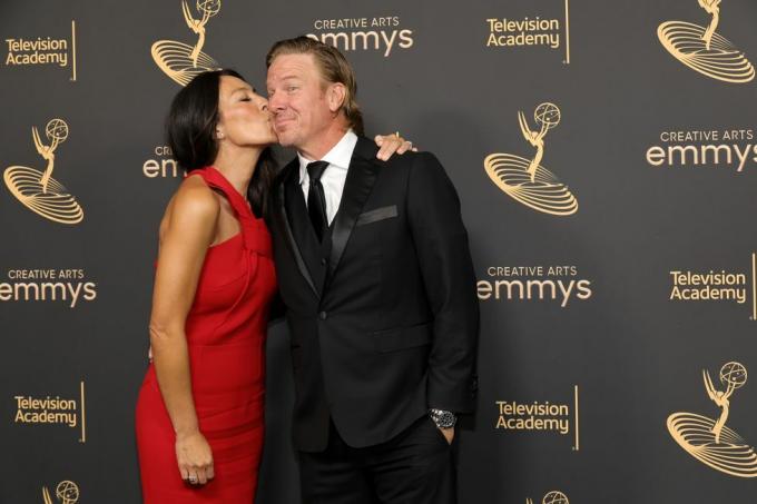 joanna zisky a zisky chipov zucastni sa emmy za kreativne umenie 2022 v divadle microsoft 3. septembra 2022 v los angeles, kalifornia foto: amy sussmangetty images