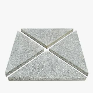 Základňa slnečníka: Granite Slabs Závažia slnečníka, 60 kg, balenie 4 ks, sivá