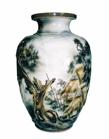 Japonská porcelánová váza