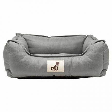 AllPetSolutions Dexter Beds Mäkká vodotesná, umývateľná, odolná, kôšová posteľ pre psa (M, sivá)