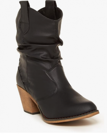 Slouchy Black Boot