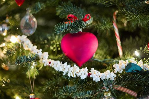 vianočné srdce dekorácie strom