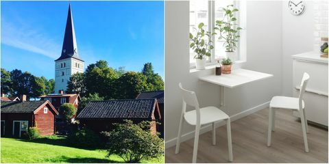 ikea norberg table s dedinou norberg vo švédsku