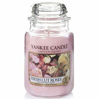 Vonná sviečka Yankee Candle | Čerstvé rezané ruže veľká sviečka | Doba horenia: až 150 hodín