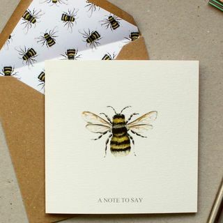 Ručné spracovanie Bumble Bee Písacie súpravy Písacie súpravy navrhnuté s voliteľnou písacími potrebami Peňaženka By CottageRts Krásne narodeniny
