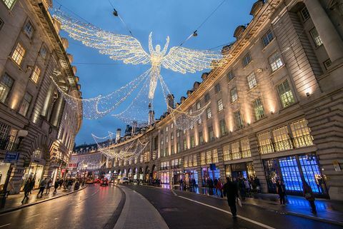 Vianočné svetlá Regent Street