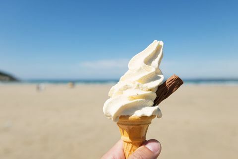 Zmrzlina na pláži