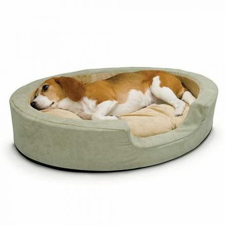 Vyhrievaná posteľ pre domáce zvieratá so stredne teplým spánkom