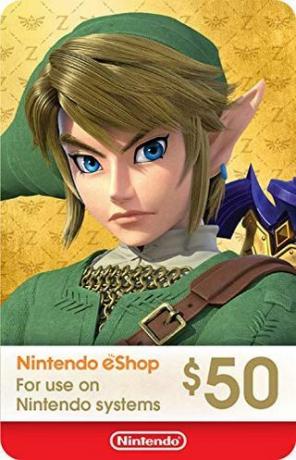 Darčeková karta Nintendo eShop v hodnote 50 USD 