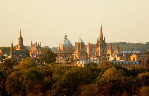 Anglicko, oxford, panoráma mesta