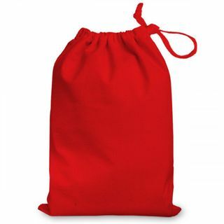 Červená bavlnená taška