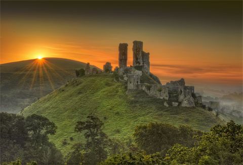 Hrad Corfe, Dorset, Anglicko