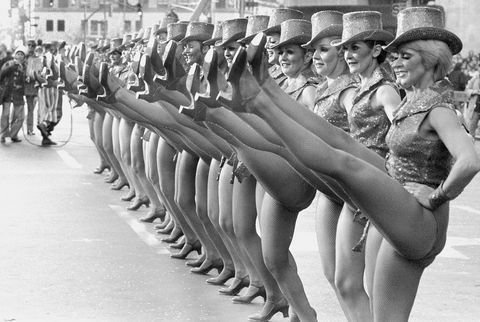 Rockettes Radio City na prehliadke Macys v roku 1976